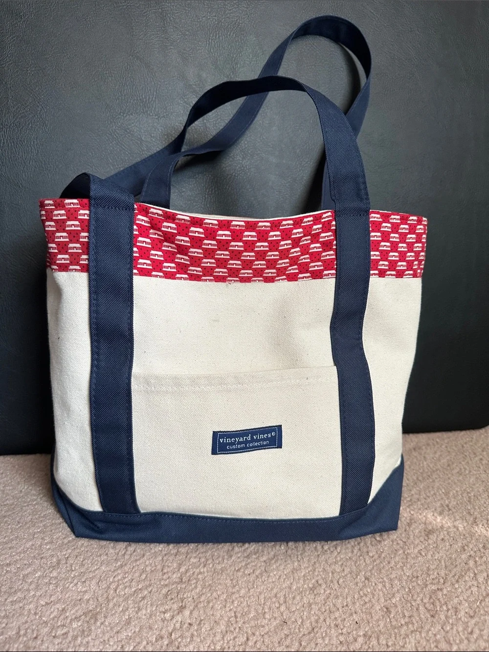 Vineyard Vines canvas tote